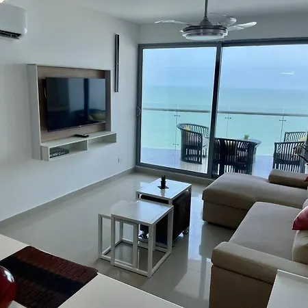 Front Beach Apartment Close To The Cartagena Letters Exterior photo
